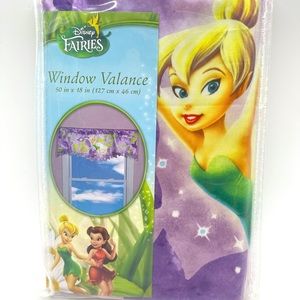 Disney NWT Fairies Tinkerbell Window Valance 50" x 18"